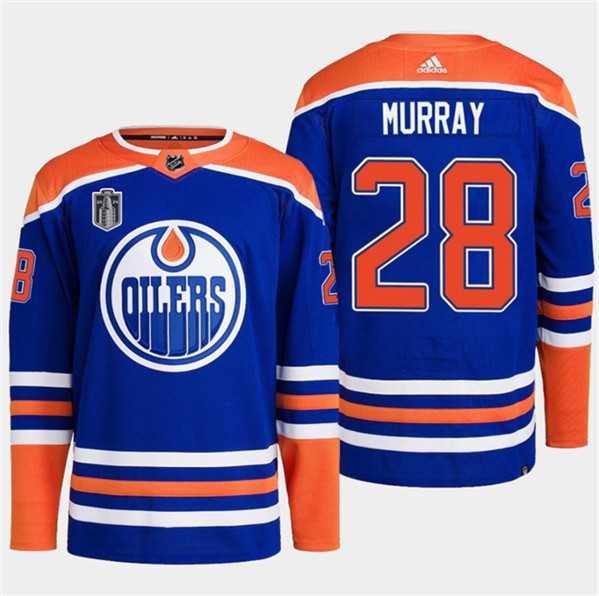 Men%27s Edmonton Oilers #28 Connor Brown Royal 2024 Stanley Cup Final Patch Stitched Jersey Dzhi->edmonton oilers->NHL Jersey